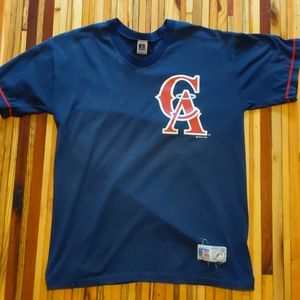 Vintage California Angles Shirt V-Neck Large